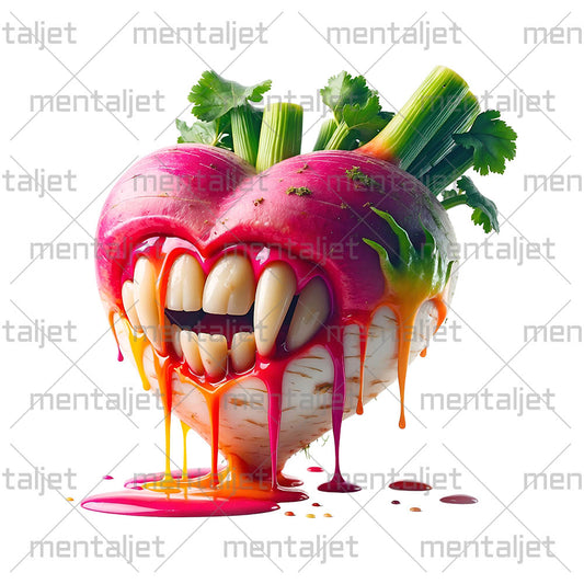 Vegetable heart, Valentine's Day, Сulinary monster heart, Celebration of love, Holiday gift food PNG