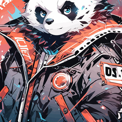Hip hop and rap, Black white bear manga PNG, Most cool panda in district, Bamboo bear in urban jungle