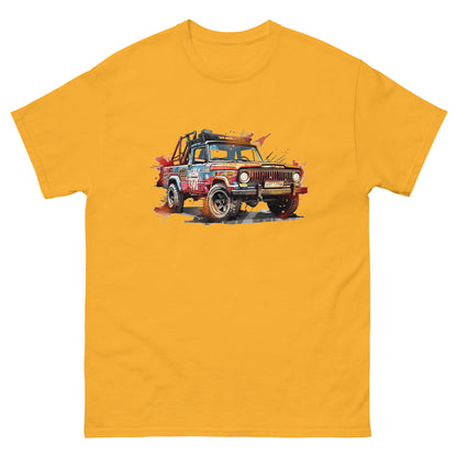 Car for trevel and sport, 4x4 pickup art, SUV illustration, Automotive, Gift for car lovers - Men's classic tee