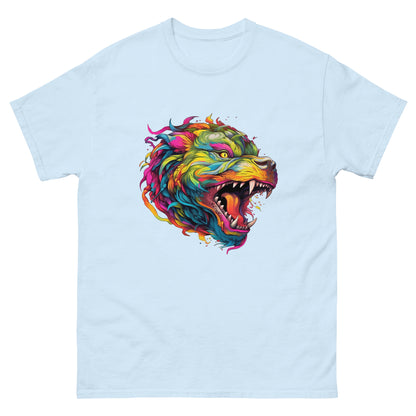 Dragon colorful illustration, Dragon on t-shirt, Fantasy portrait of dragon, Fantastic animals - Men's classic tee