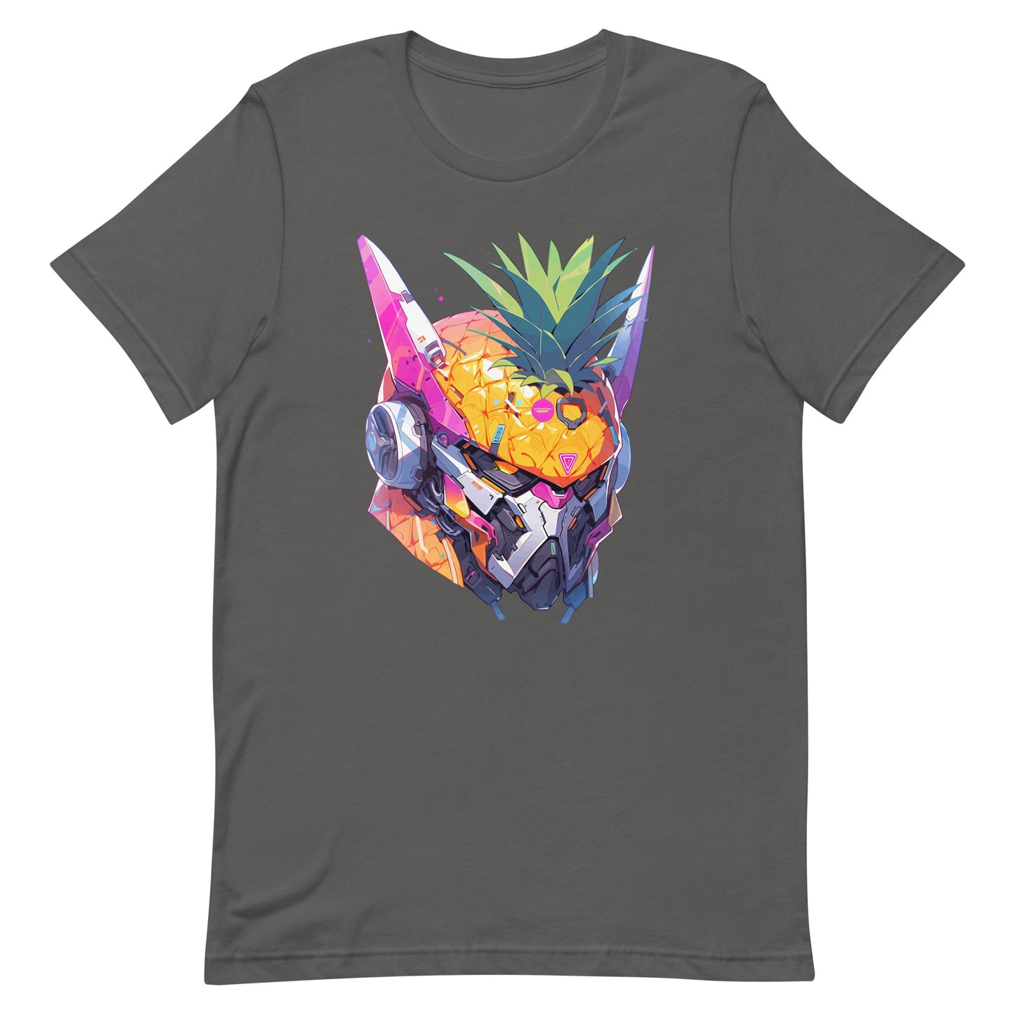 Cyber pineapple, Fantastic fruit robot head, Pop Art fantasy mutant - Unisex t-shirt