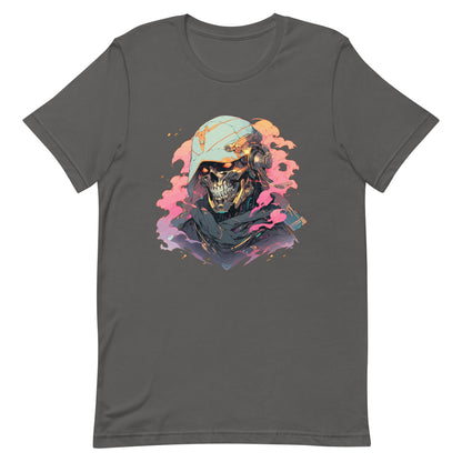Cyborg of electronic magic, High technology mummy, Cyber manga gold skull, Prophet of the fantasy world - Unisex t-shirt