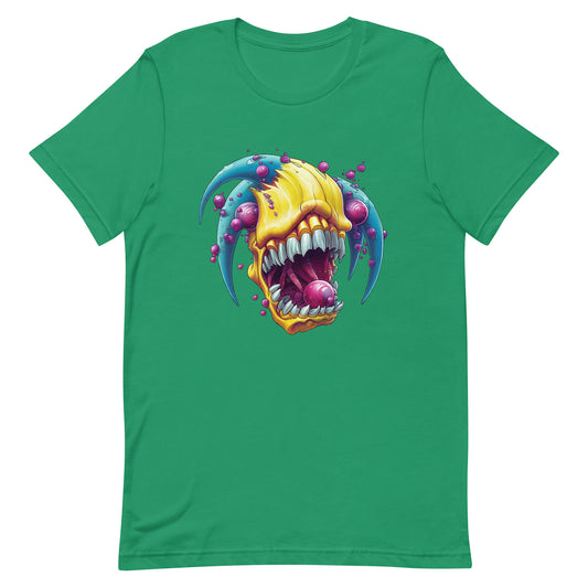Banana zombie virus berry, Psychic apocalyptic Pop Art, Horror illustration, Fantastic predator in surrealism, Water drops - Unisex t-shirt