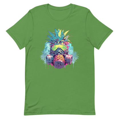 Gas mask on pineapple, Fantasy fruit illustration, Pineapple monster Pop Art, Fantastic mutant portrait - Unisex t-shirt