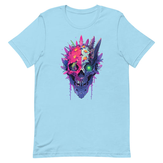 Fantastic head, Cactus skull smiling, Mutant with green eye, Pop Art fantasy monster - Unisex t-shirt
