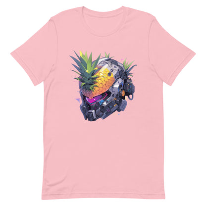 Robot head, Cyberpunk pineapple, Fantastic cyber fruit, Pop Art fantasy mutant - Unisex t-shirt
