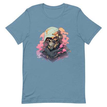 Cyborg of electronic magic, High technology mummy, Cyber manga gold skull, Prophet of the fantasy world - Unisex t-shirt