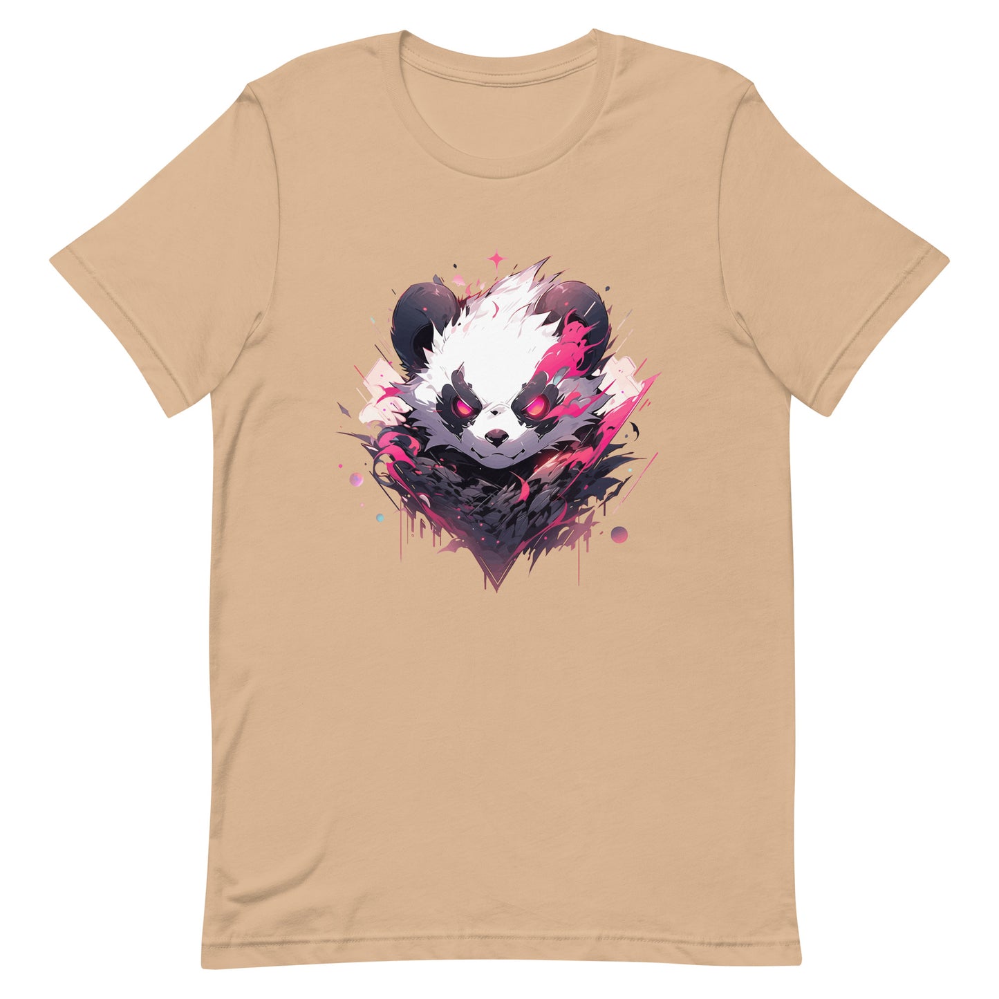 Black and white bear, Bamboo bear in jungle, Most angry panda in district, Red eyes animal wild - Unisex t-shirt