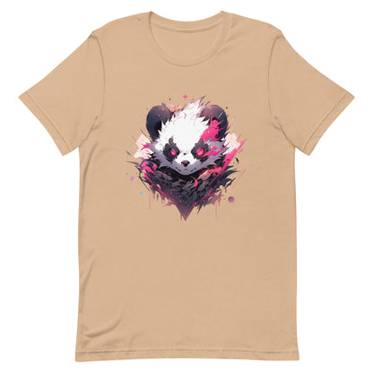 Black and white bear, Bamboo bear in jungle, Most angry panda in district, Red eyes animal wild - Unisex t-shirt