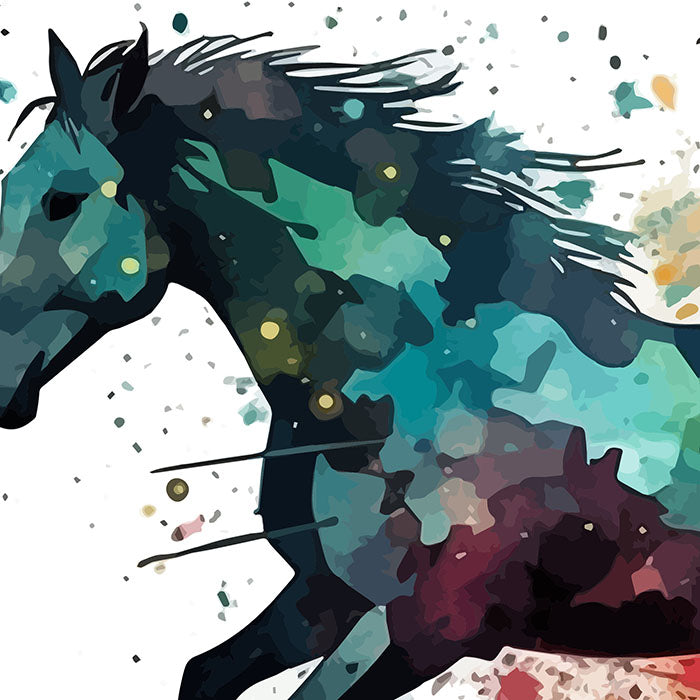 Horse Watercolor Illustration, Watercolor Animal, Digital Download, Horse, PNG, Sublimation Print, Horse art